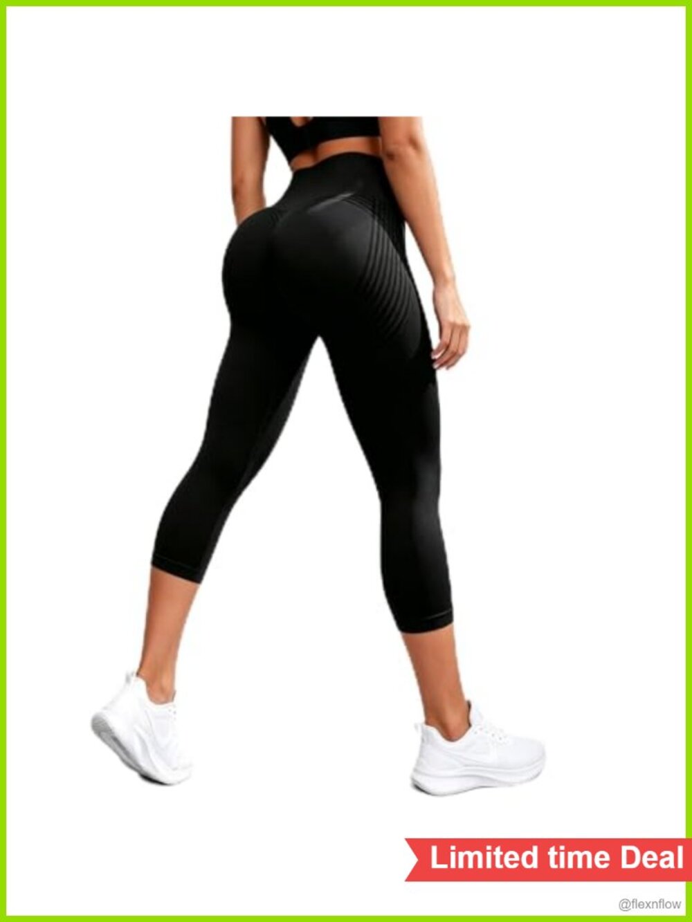 Capri Leggings Anti Cellulite 3D Resistance Band Butt Lifting Yoga Pants